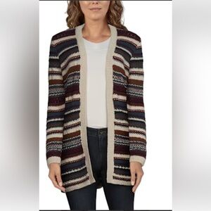 Natural Reflections knit Cardigan sweater Boho multicolour Fall Medium